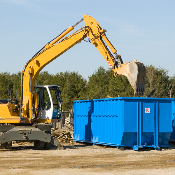 what happens if the residential dumpster is damaged or stolen during rental in Raymond